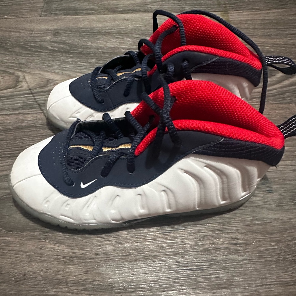 Nike Kids Sneakers Little Posite One TD Olympics 5C 723947-403 Very Rare